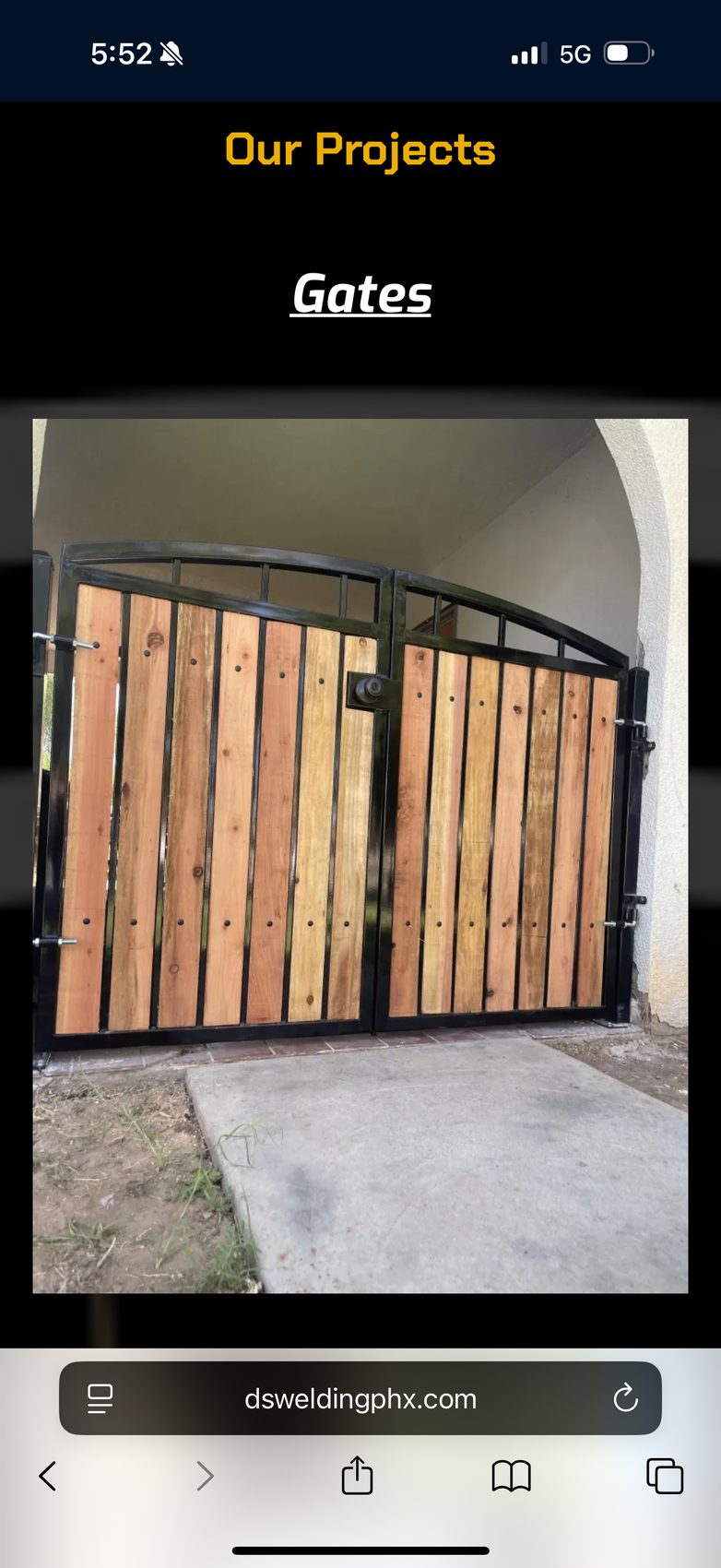 Courtyard Double Wood Slat gate