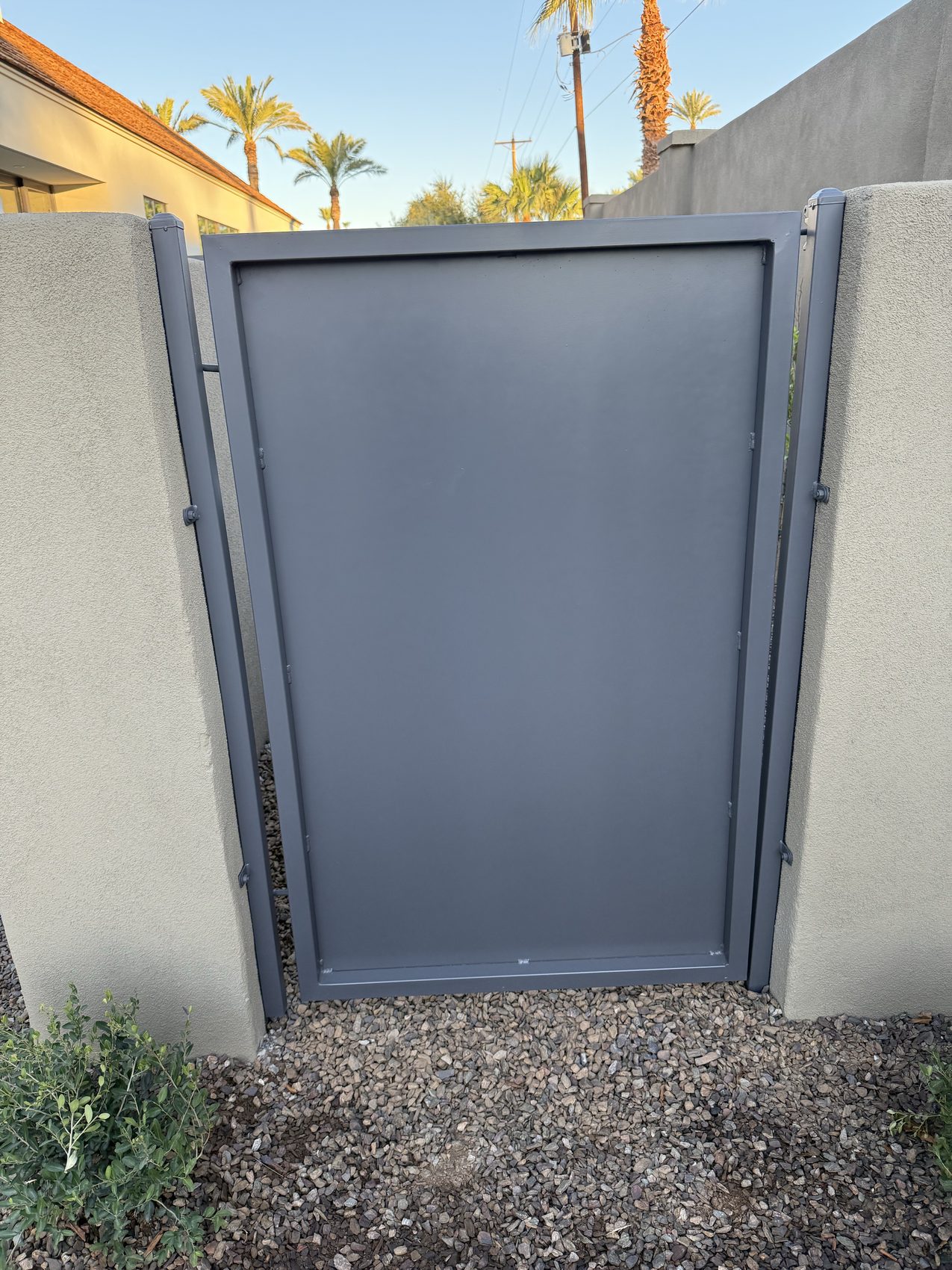Solid Panel Equipment Entry Gate