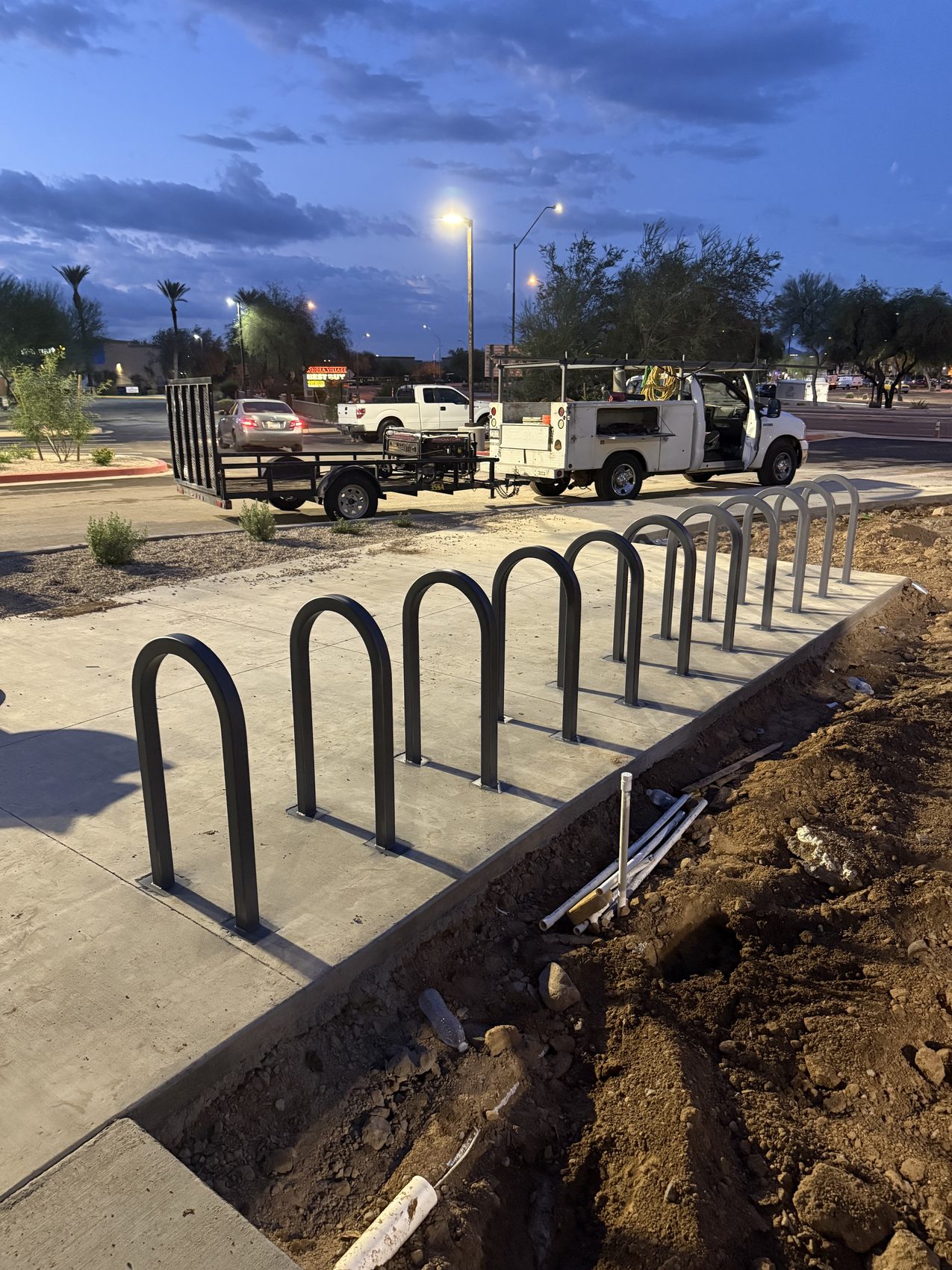 Square Tube Arch Bike Rack