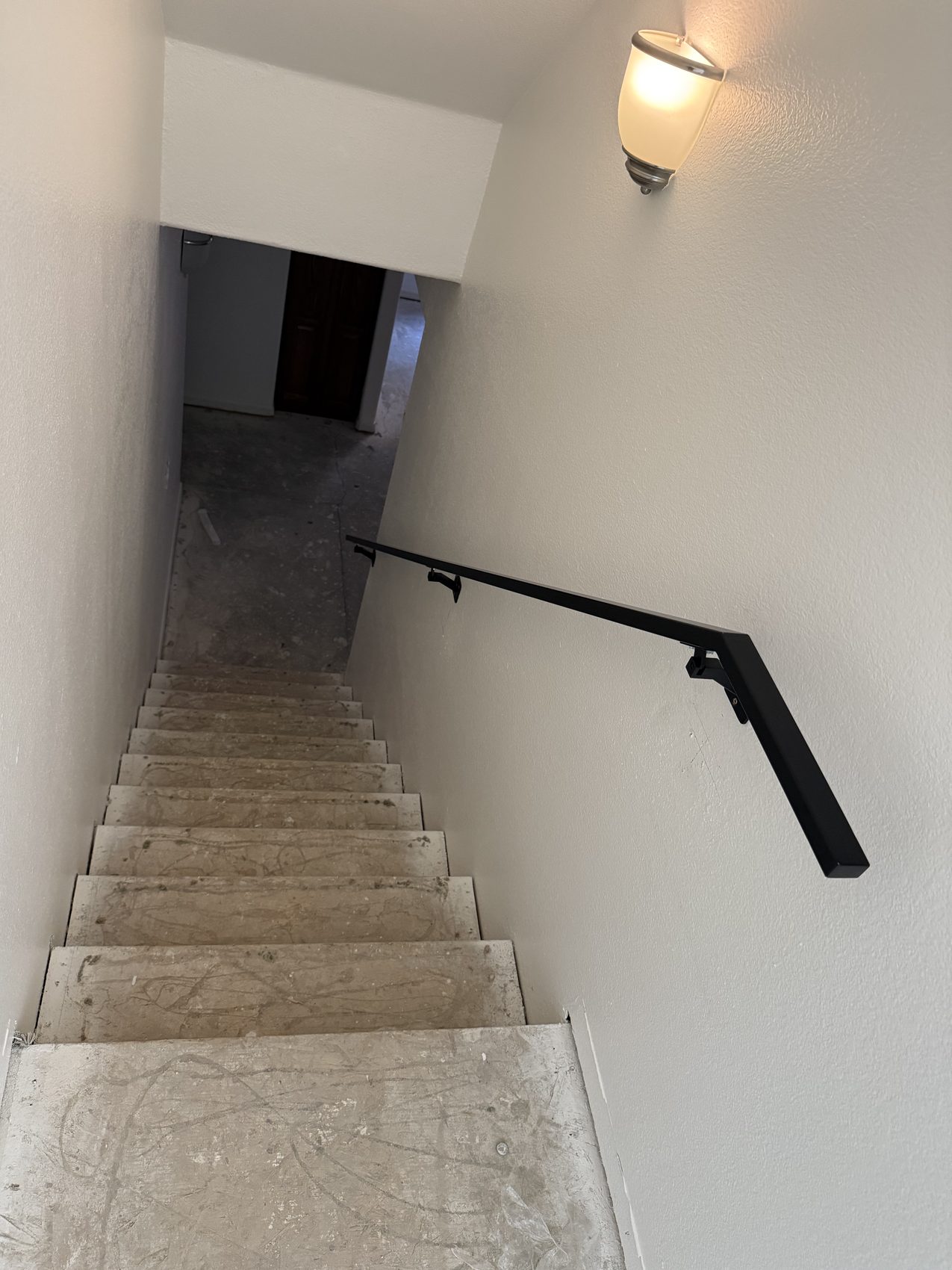 Basement Access Square Tube Handrail