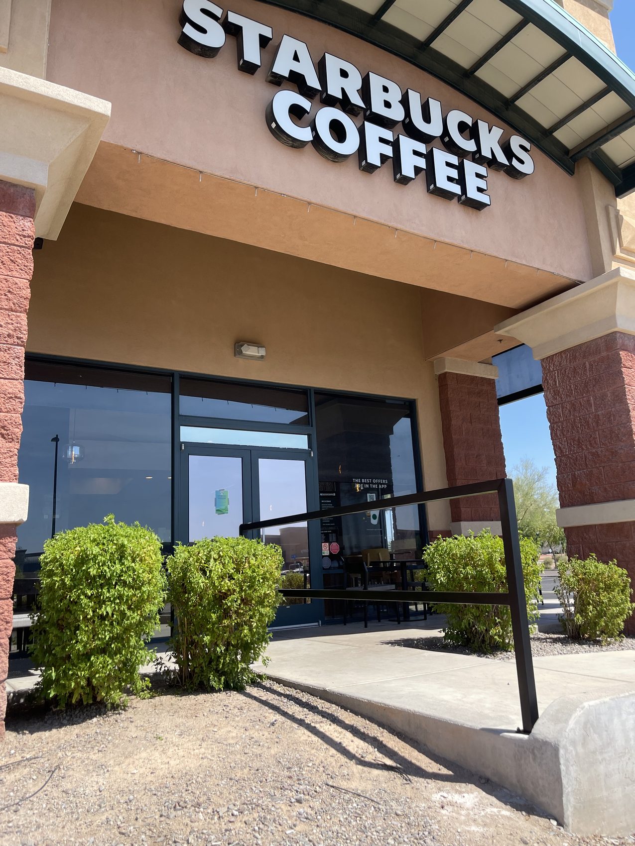 Starbucks Square Tube Guard Railing