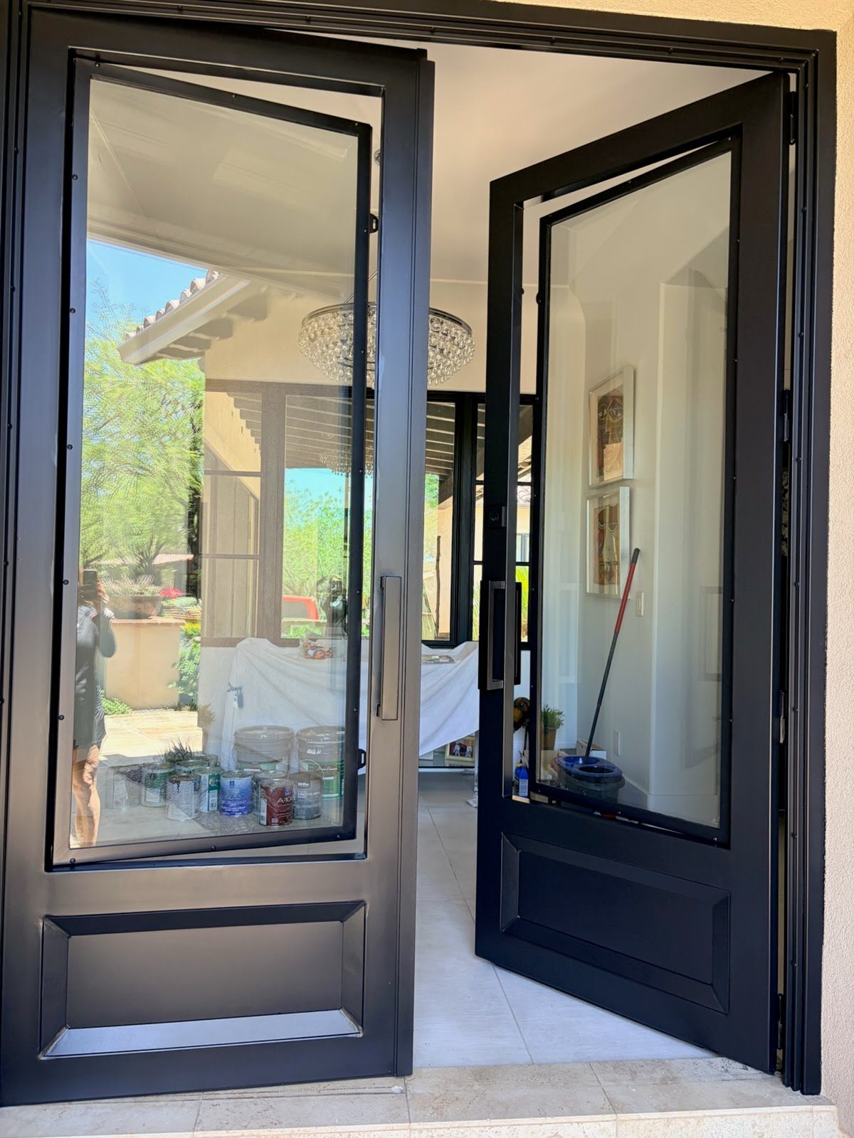 Iron Glass Door